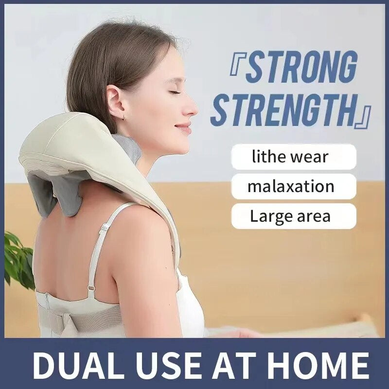 Electric Neck And Shoulder Massager With Heating Function