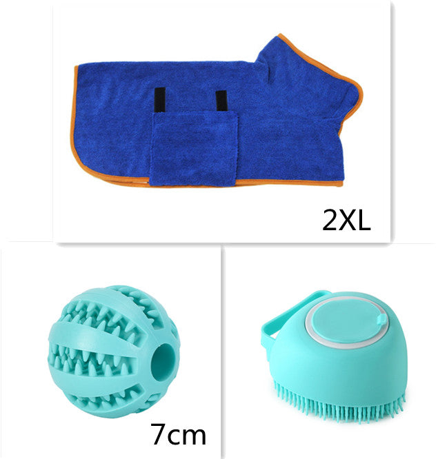 Silicone Dog Bath Massage Gloves Brush Pet Cat