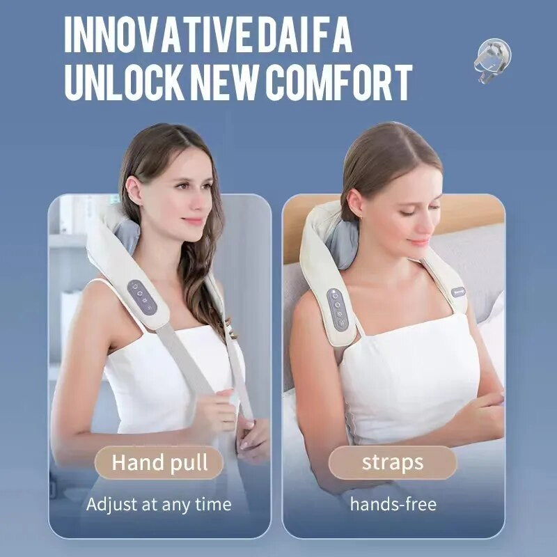 Electric Neck And Shoulder Massager With Heating Function