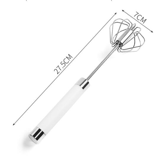 Semi-automatic Stainless Steel Egg Beater Whisk