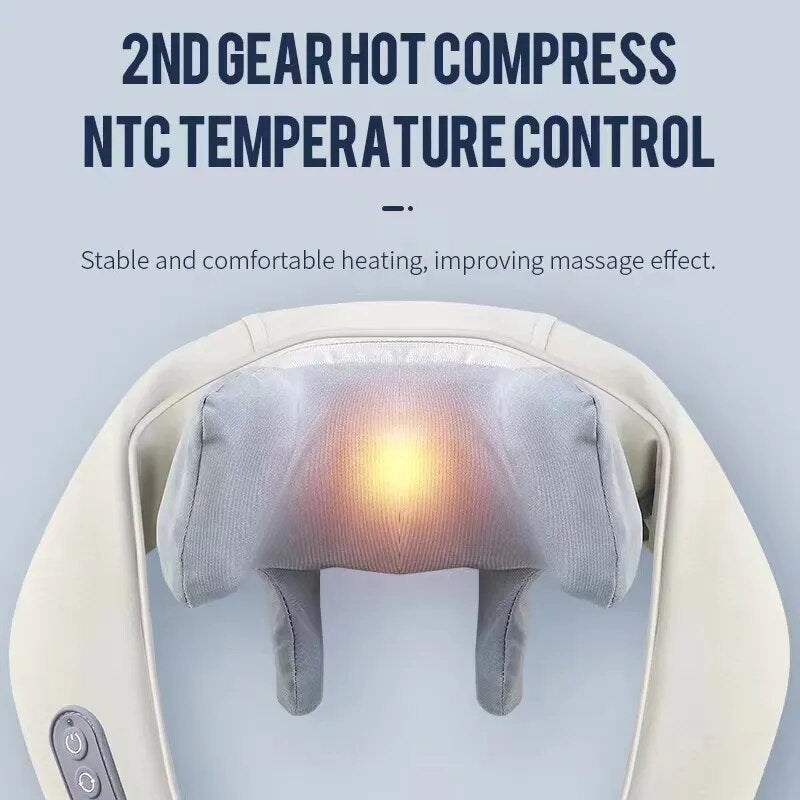 Electric Neck And Shoulder Massager With Heating Function