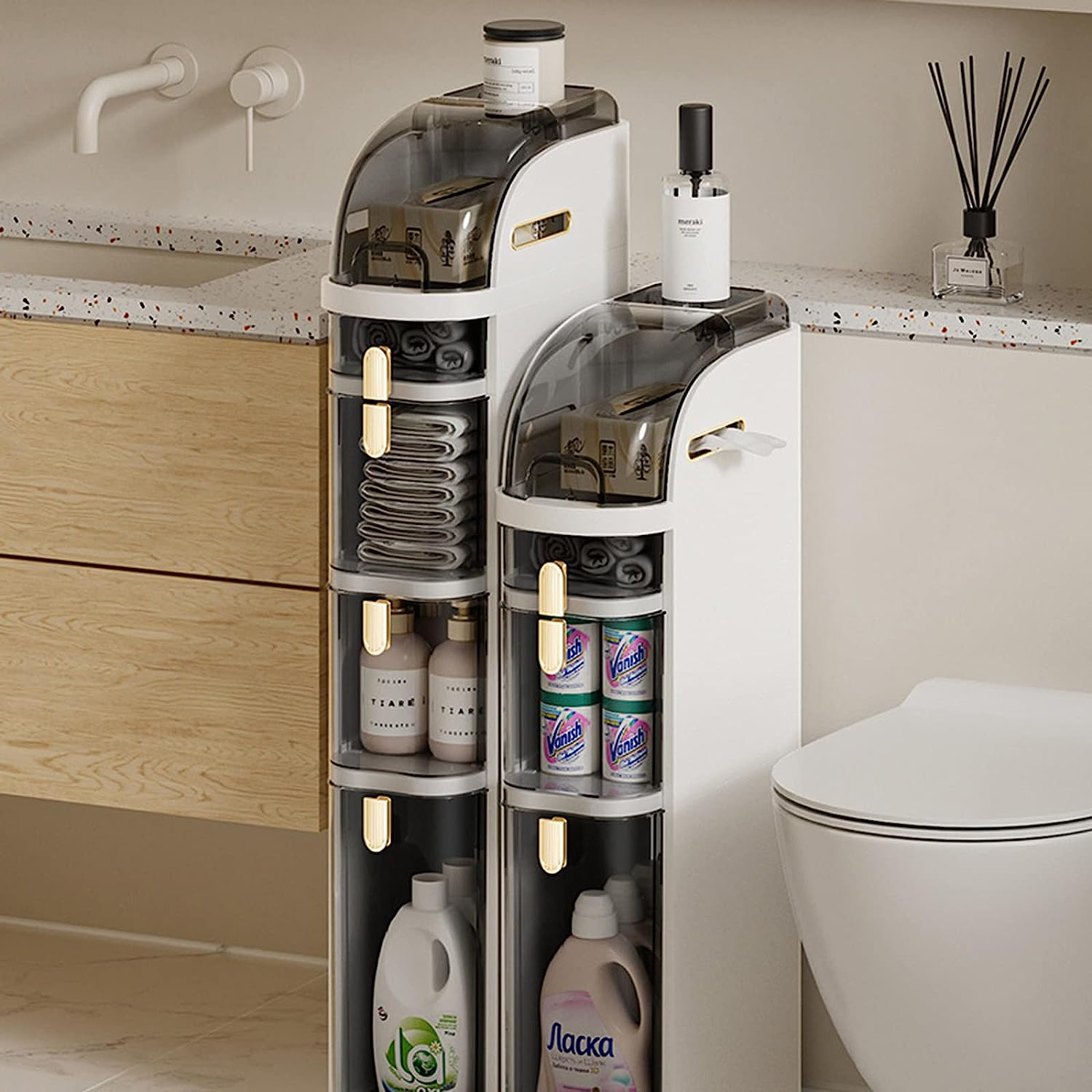 Bathroom Floor Storage Cabinet