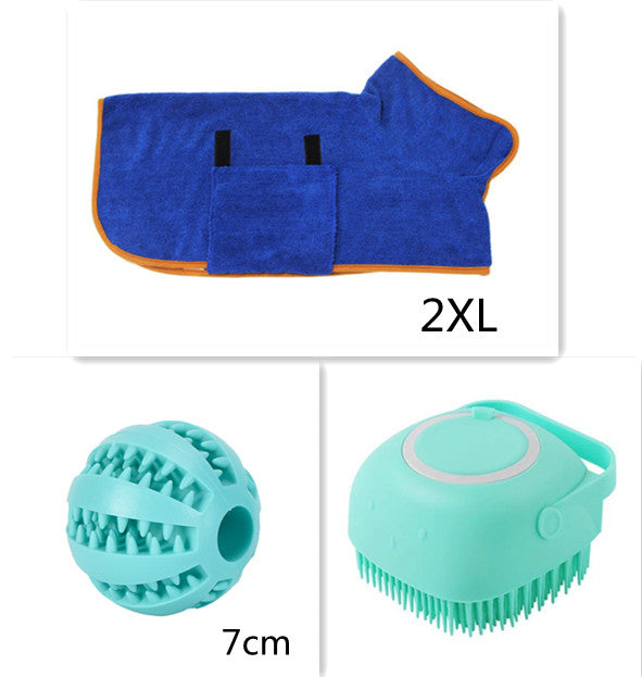 Silicone Dog Bath Massage Gloves Brush Pet Cat