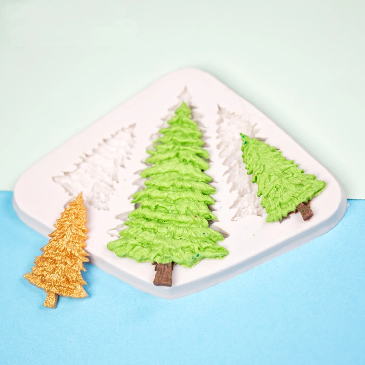 3 Hole Christmas Tree Mold Baking Tool - Christmas Tree Silicone Molder