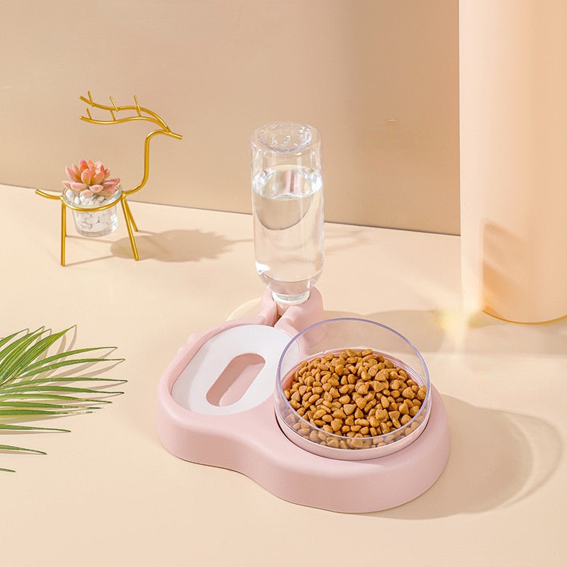 Pet Cat Bowl Automatic Feeder