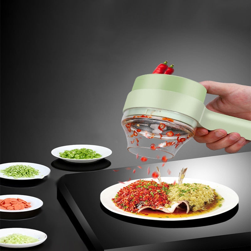 4In1 Electric Vegetable Cutter Set