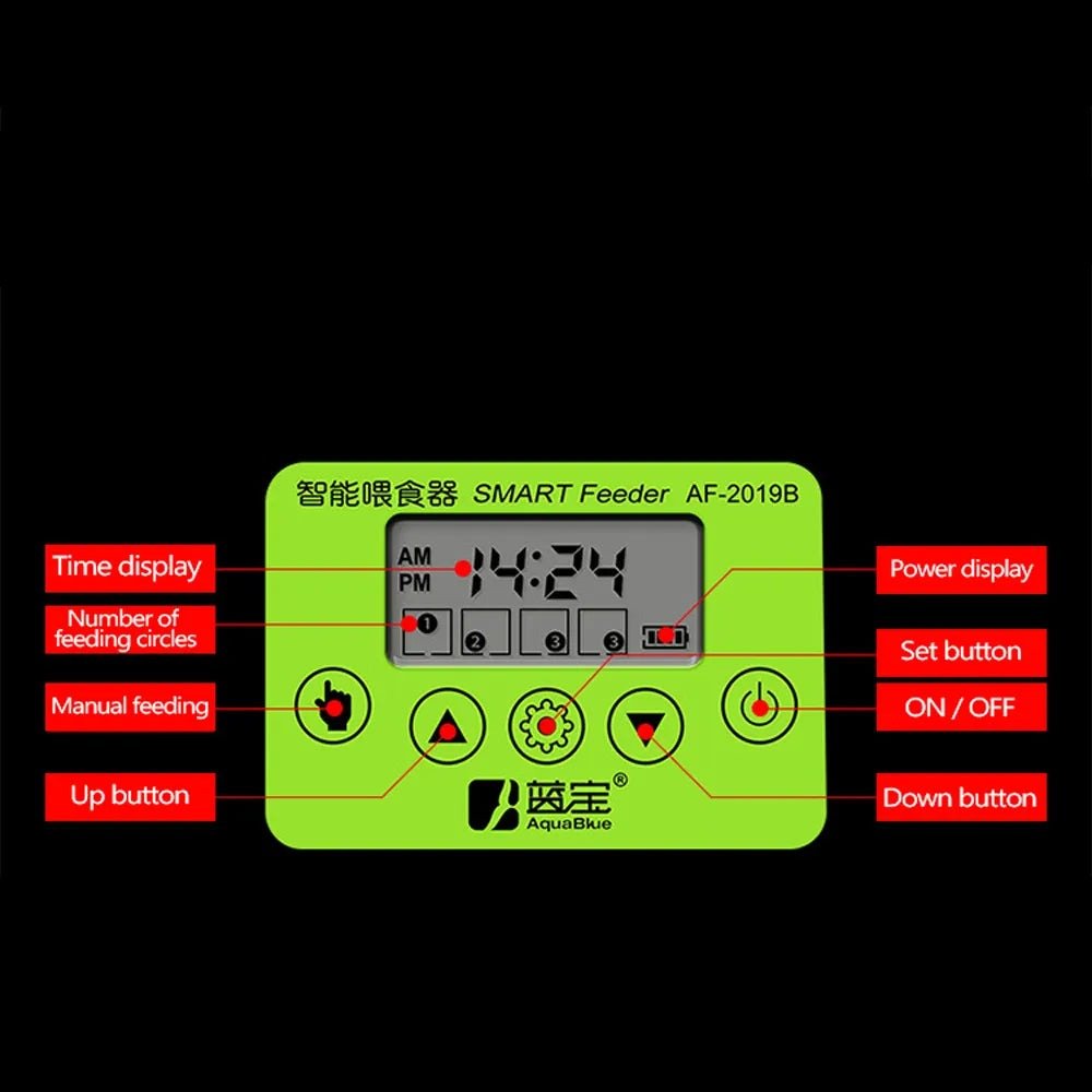 Automatic Fish Feeder - Feeding Dispenser with LCD Timer