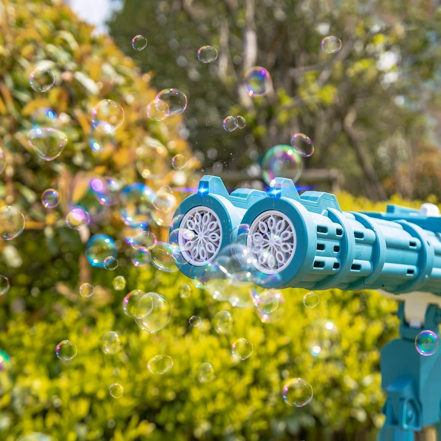 Bubble Machine Gun - Gatling Bubble Machine Gun Blaster