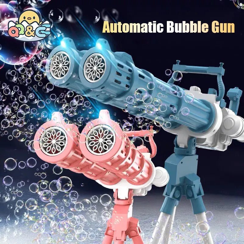 Bubble Machine Gun - Gatling Bubble Machine Gun Blaster