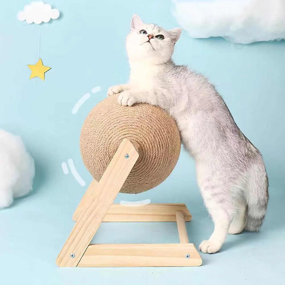 Cat Scratching Ball - Rope Ball Board Grinding Paws Toys