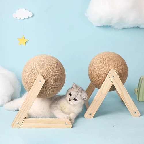 Cat Scratching Ball - Rope Ball Board Grinding Paws Toys