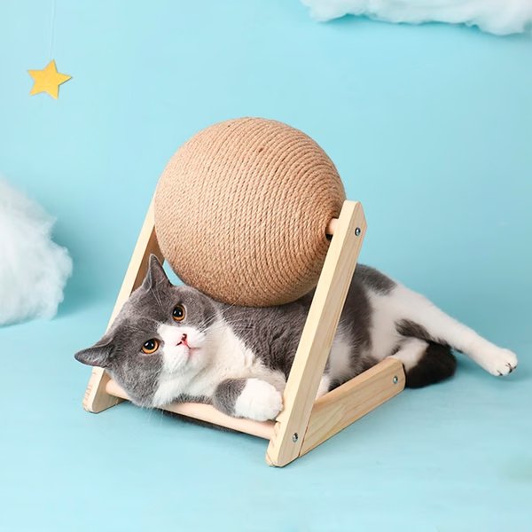 Cat Scratching Ball - Rope Ball Board Grinding Paws Toys