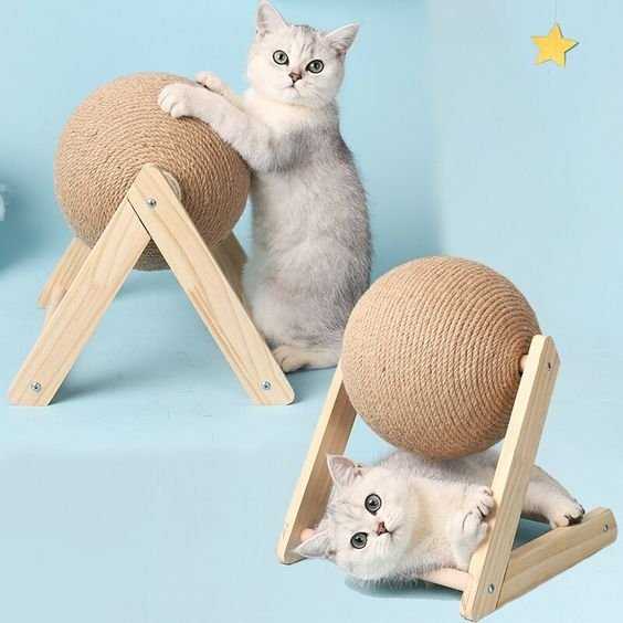 Cat Scratching Ball - Rope Ball Board Grinding Paws Toys