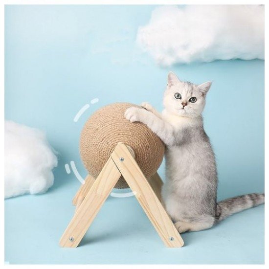 Cat Scratching Ball - Rope Ball Board Grinding Paws Toys