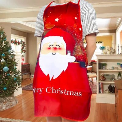 Christmas Cute Cooking Apron - Home Kitchen Cooking Baking Oil-proof Apron