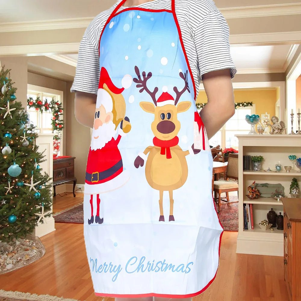 Christmas Cute Cooking Apron - Home Kitchen Cooking Baking Oil-proof Apron