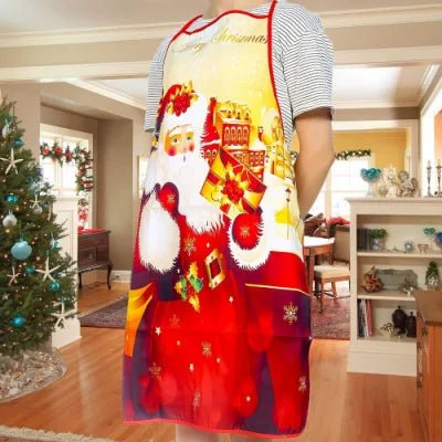 Christmas Cute Cooking Apron - Home Kitchen Cooking Baking Oil-proof Apron