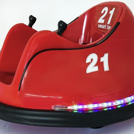 Electric Bumper Car - Kids & Toddlers' Toy Electric Ride On with Remote Control, LED Lights, 360 Degree Spin, 2 Speed