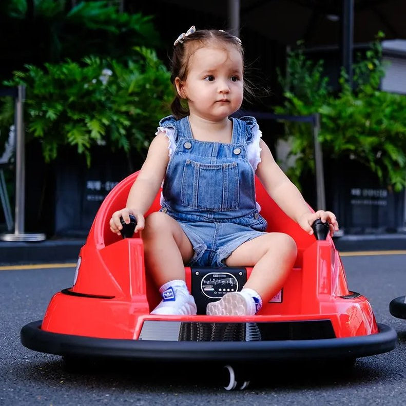 Electric Bumper Car - Kids & Toddlers' Toy Electric Ride On with Remote Control, LED Lights, 360 Degree Spin, 2 Speed