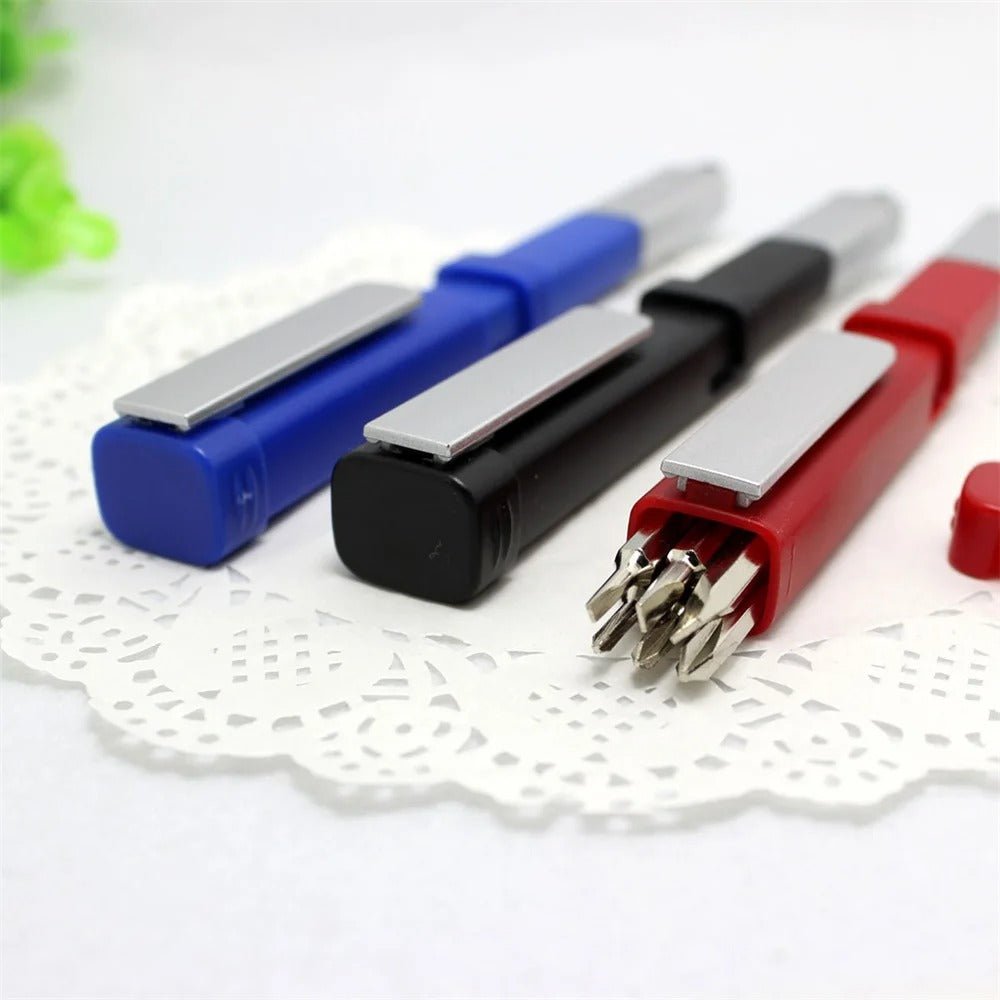 Pen-shaped Phone Holder - Multifunctional Ballpoint Pen with Screwdriver Sets