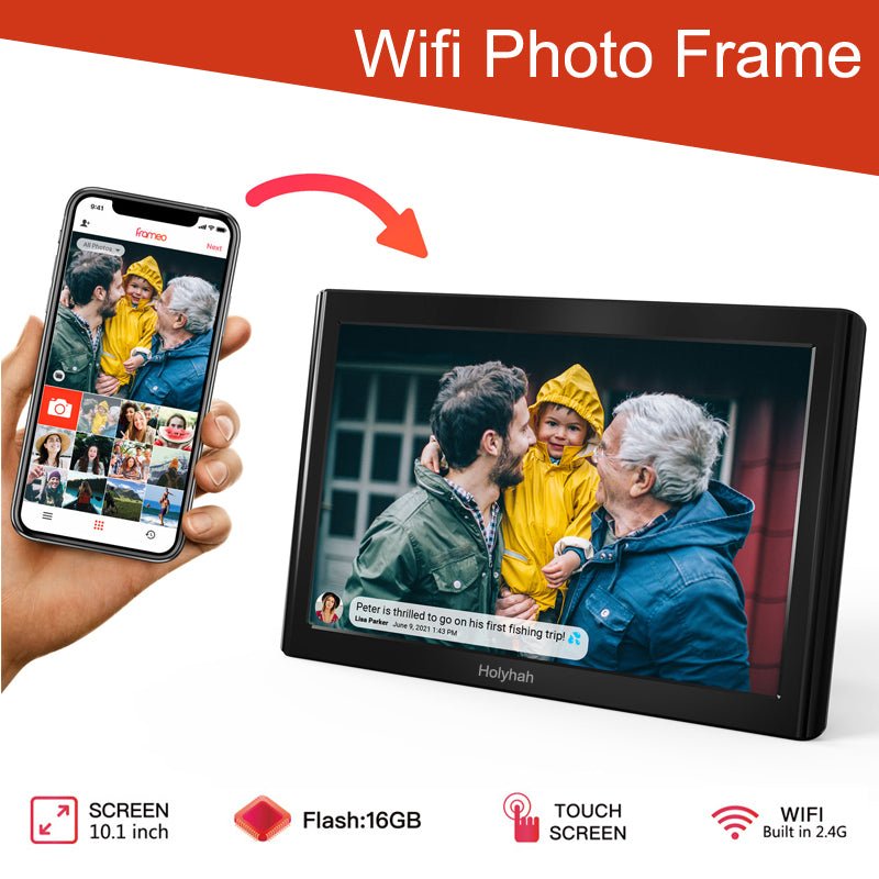 Touch Screen WiFi Digital Photo Frame