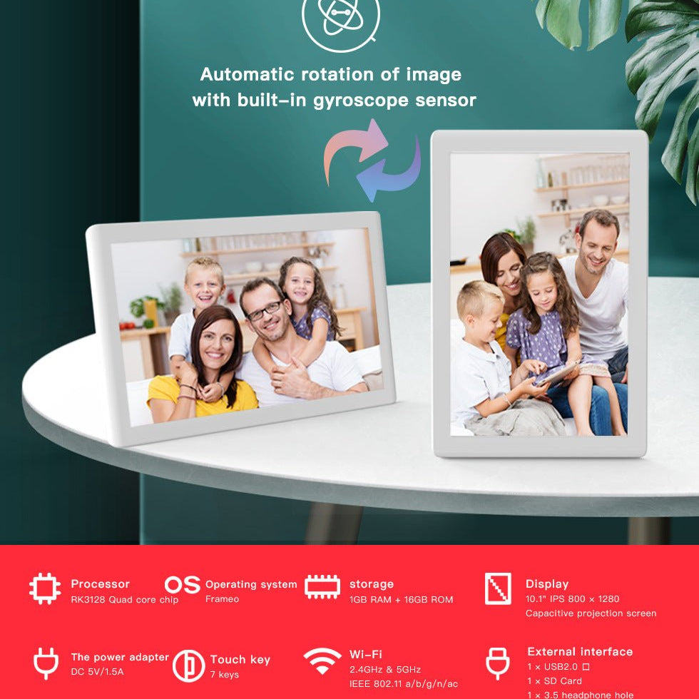 Touch Screen WiFi Digital Photo Frame