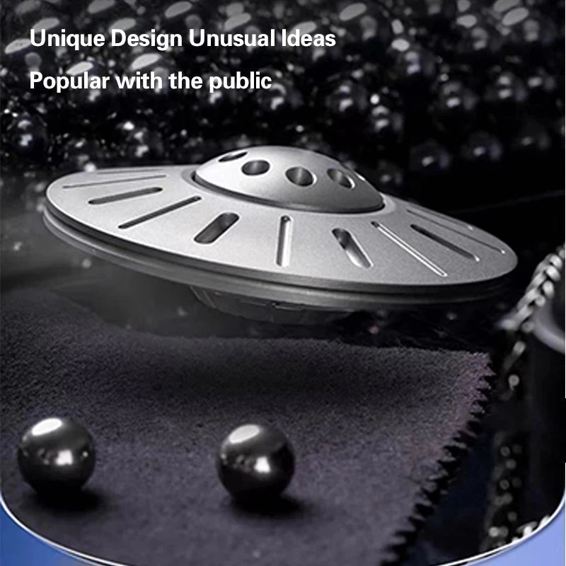 UFO Mini Mechanical Metal Toy - Flying Saucer UFO Fidget Spinner